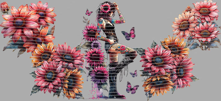 16oz Sunflower Girl-SU-294